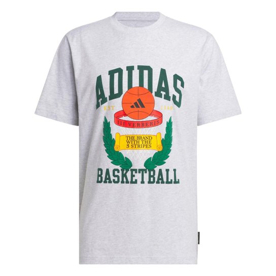 Camiseta Estampada Basketball Crest Adidas Masculina