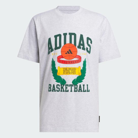 Camiseta Estampada Basketball Crest Adidas Masculina
