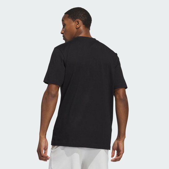 Camiseta Estampada Basquete On Fire Adidas Masculina