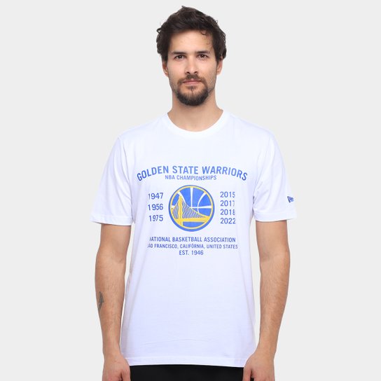 Camiseta Golden State Warriors NBA New Era Building Masculina