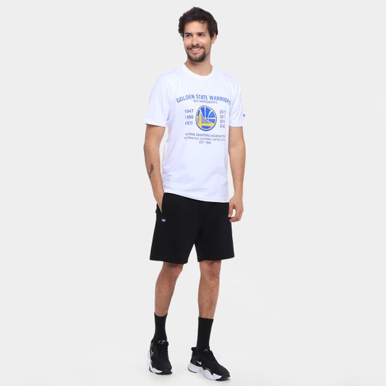 Camiseta Golden State Warriors NBA New Era Building Masculina