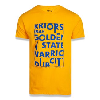 Camiseta Golden State Warriors New Era Core Lettersframe Masculina