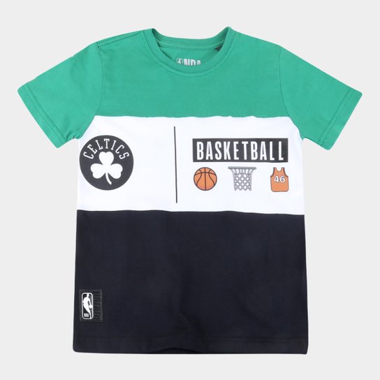 Camiseta Juvenil Boston Celtics NBA Especial Masculina - Verde
