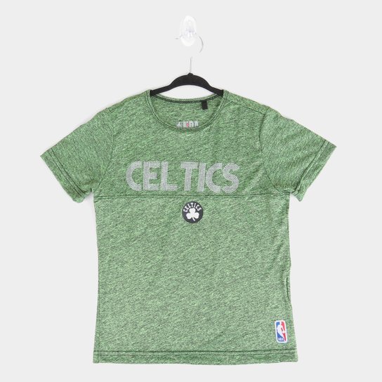 Camiseta Juvenil NBA Boston Celtics Shine Masculina - Verde