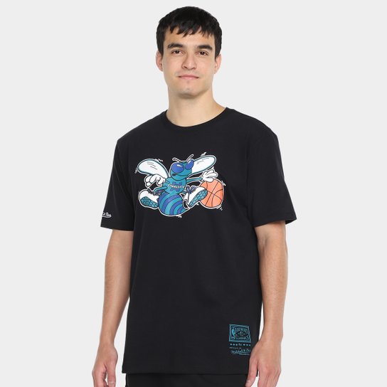 Camiseta Mitchell & Ness Charlotte Hornets NBA Teams Masculina