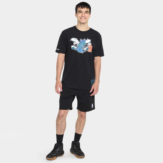 Camiseta Mitchell & Ness Charlotte Hornets NBA Teams Masculina