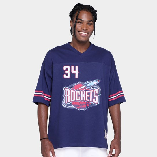 Camiseta Mitchell & Ness Houston Rockets Masculina