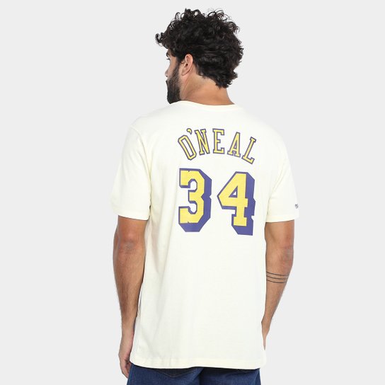 Camiseta Mitchell & Ness LA Lakers O'Neal Masculina