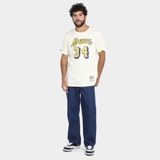 Camiseta Mitchell & Ness LA Lakers O'Neal Masculina