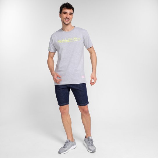 Camiseta Mitchell & Ness Logo Masculina