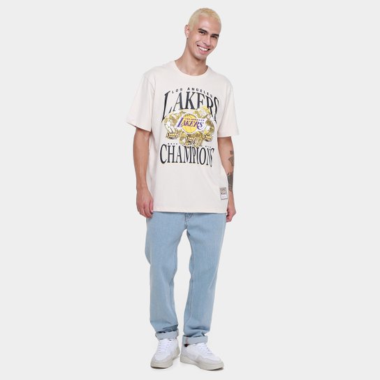 Camiseta Mitchell & Ness Los Angeles Lakers Chasing Drea Masculina