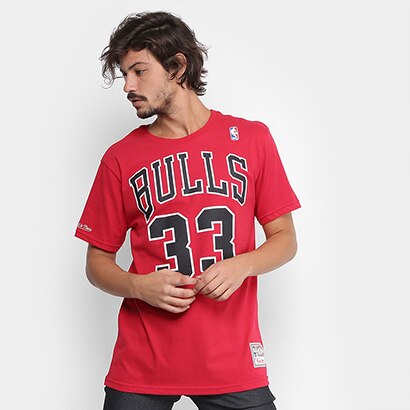 Camiseta Mitchell & Ness NBA Scottie Pippen Masculina | Loja NBA