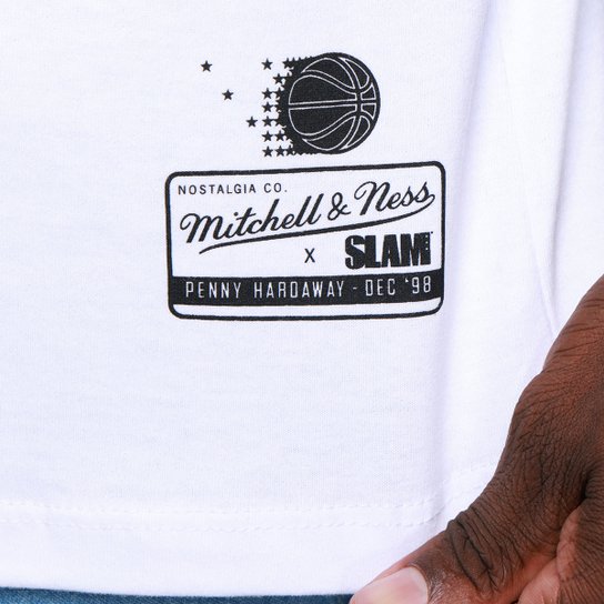 Camiseta Mitchell & Ness Orlando Magic Slam Hardaway Masculina