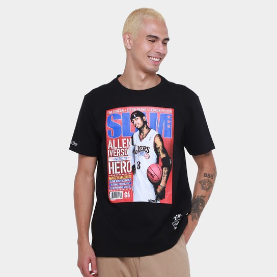 Camiseta Mitchell & Ness Philadelphia 76Ers Slam Masculina