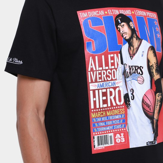 Camiseta Mitchell & Ness Philadelphia 76Ers Slam Masculina