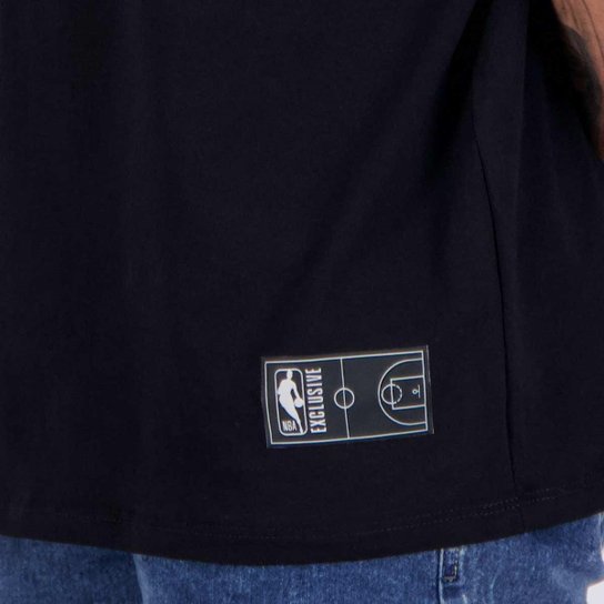 Camiseta NBA Angle Team Toronto Raptors Preta