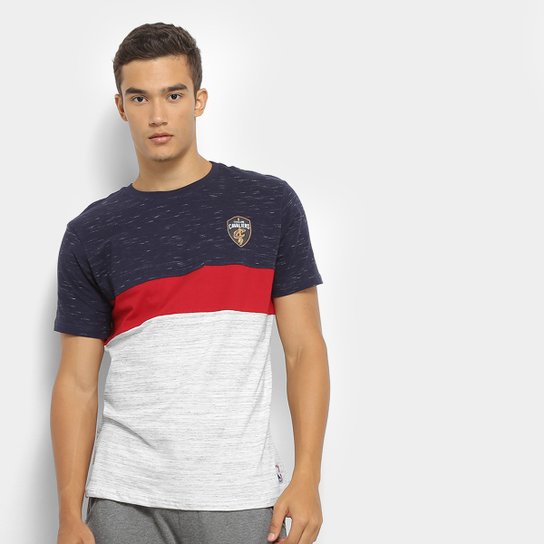 Camiseta NBA Block Colors Cleveland Cavaliers Masculina - Marinho