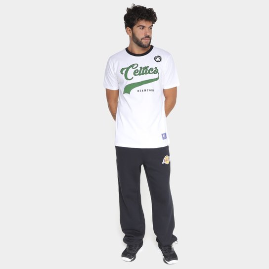 Camiseta NBA Boston Celtics Floco Team Masculina