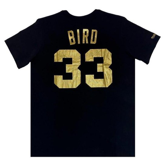 Camiseta NBA Boston Celtics Larry Bird Dourada