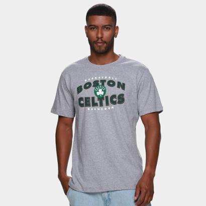 Camiseta NBA Boston Celtics Nicktown Masculina - Cinza