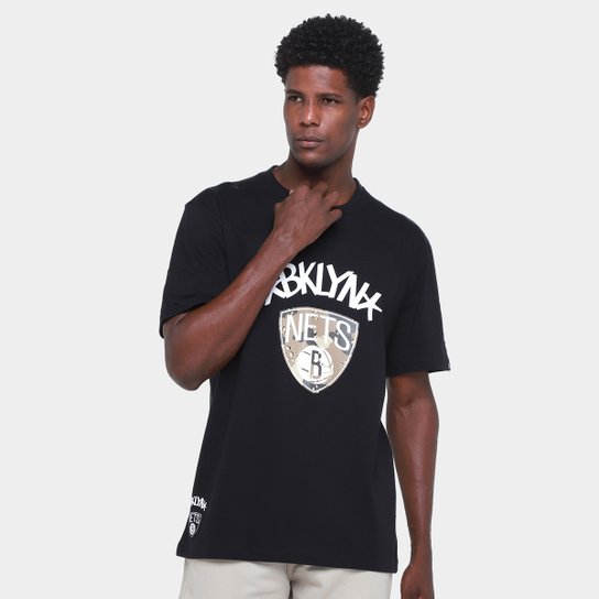 Camiseta NBA Brooklyn Nets Camo New Era Masculina