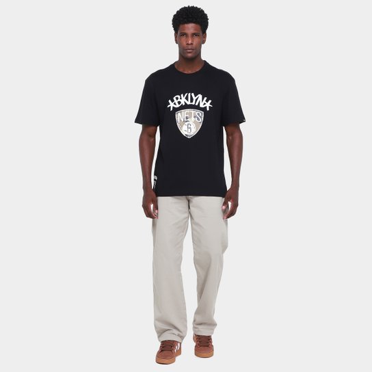 Camiseta NBA Brooklyn Nets Camo New Era Masculina