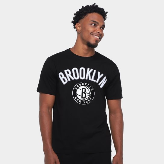 Camiseta NBA Brooklyn Nets Classic Bristle SJ Pro Standard Masculina