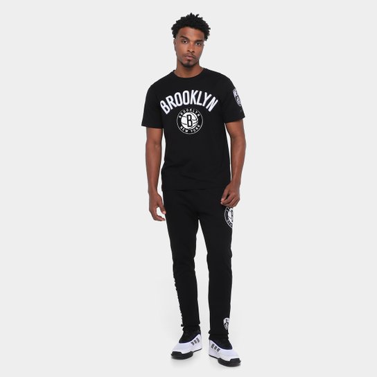 Camiseta NBA Brooklyn Nets Classic Bristle SJ Pro Standard Masculina