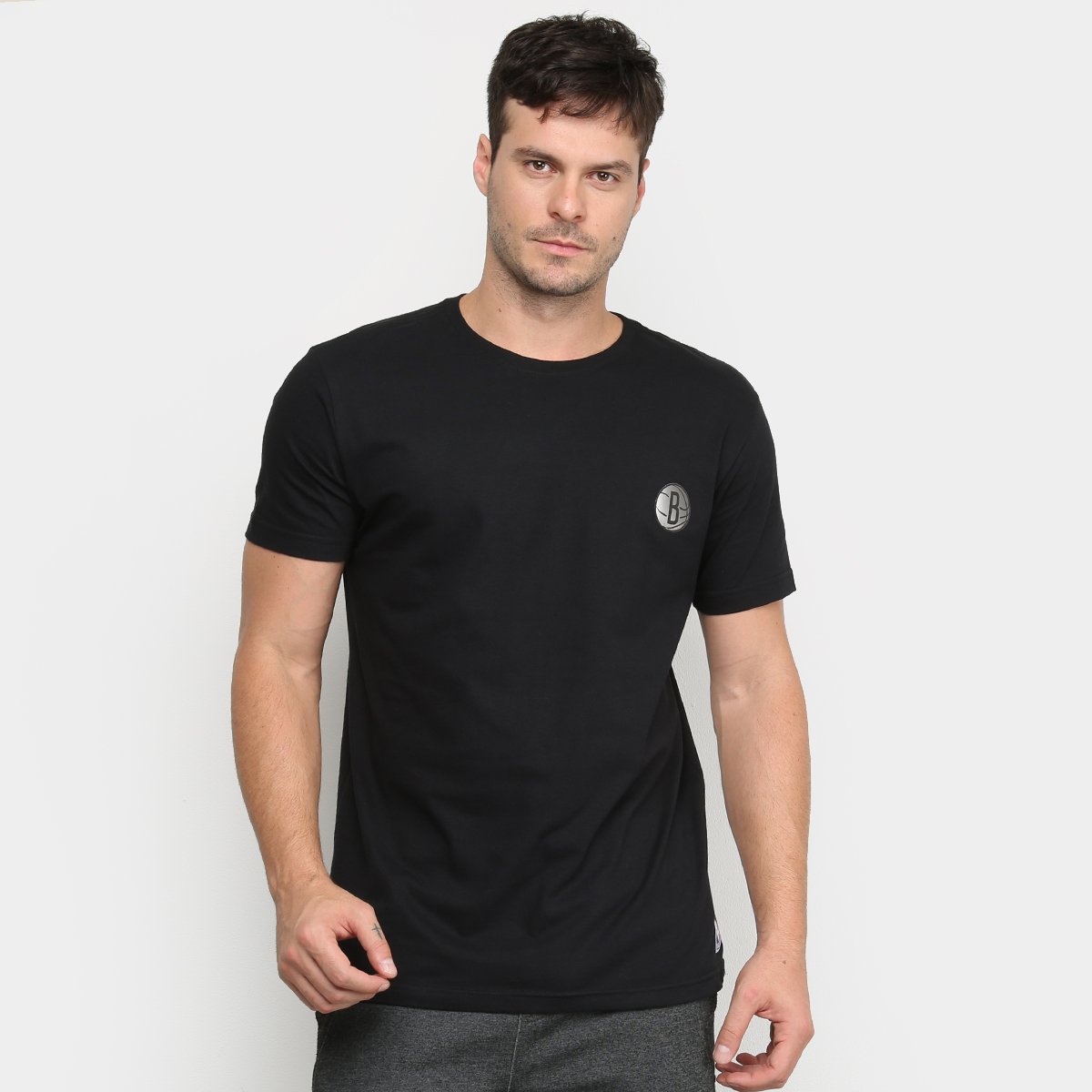 Camiseta NBA Brooklyn Nets Logo Masculina - Loja NBA