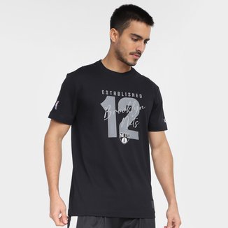 Camiseta NBA Brooklyn Nets New Era Core Established Masculina