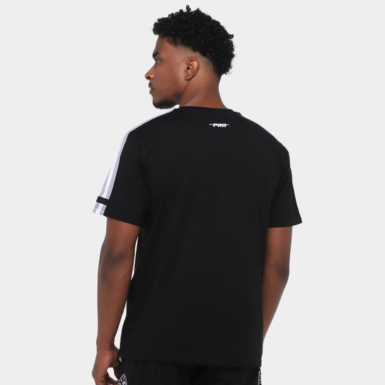 Camiseta NBA Brooklyn Nets Retro Classic SJ Striped Pro Standard Masculina