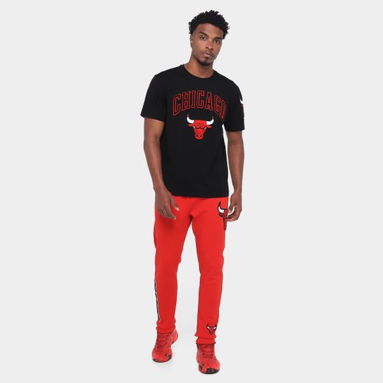 Camiseta NBA Chicago Bulls Classic Bristle SJ Pro Standard Masculina