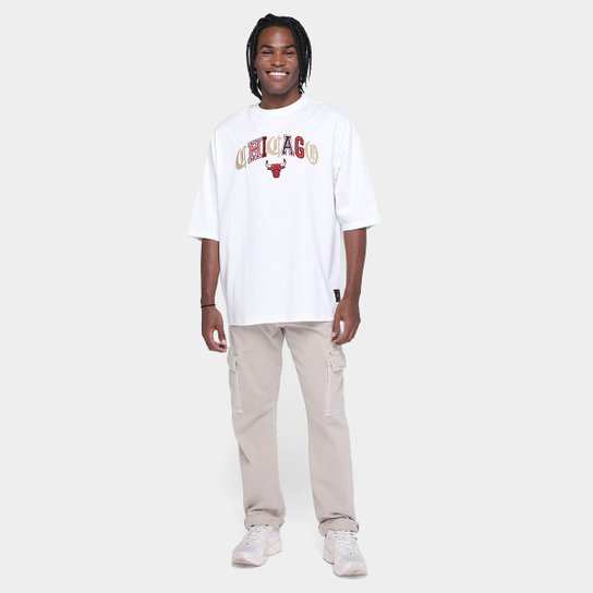 Camiseta NBA Chicago Bulls Embroidery Masculina