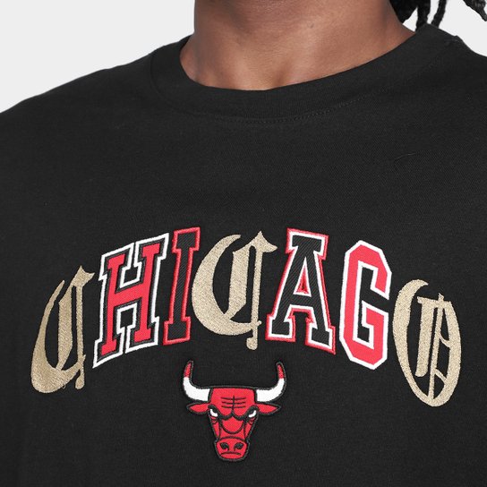 Camiseta NBA Chicago Bulls Embroidery Masculina