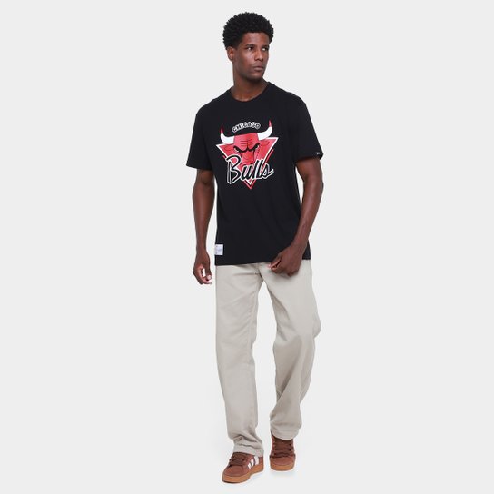 Camiseta NBA Chicago Bulls Fashion Fanpage New Era Masculina