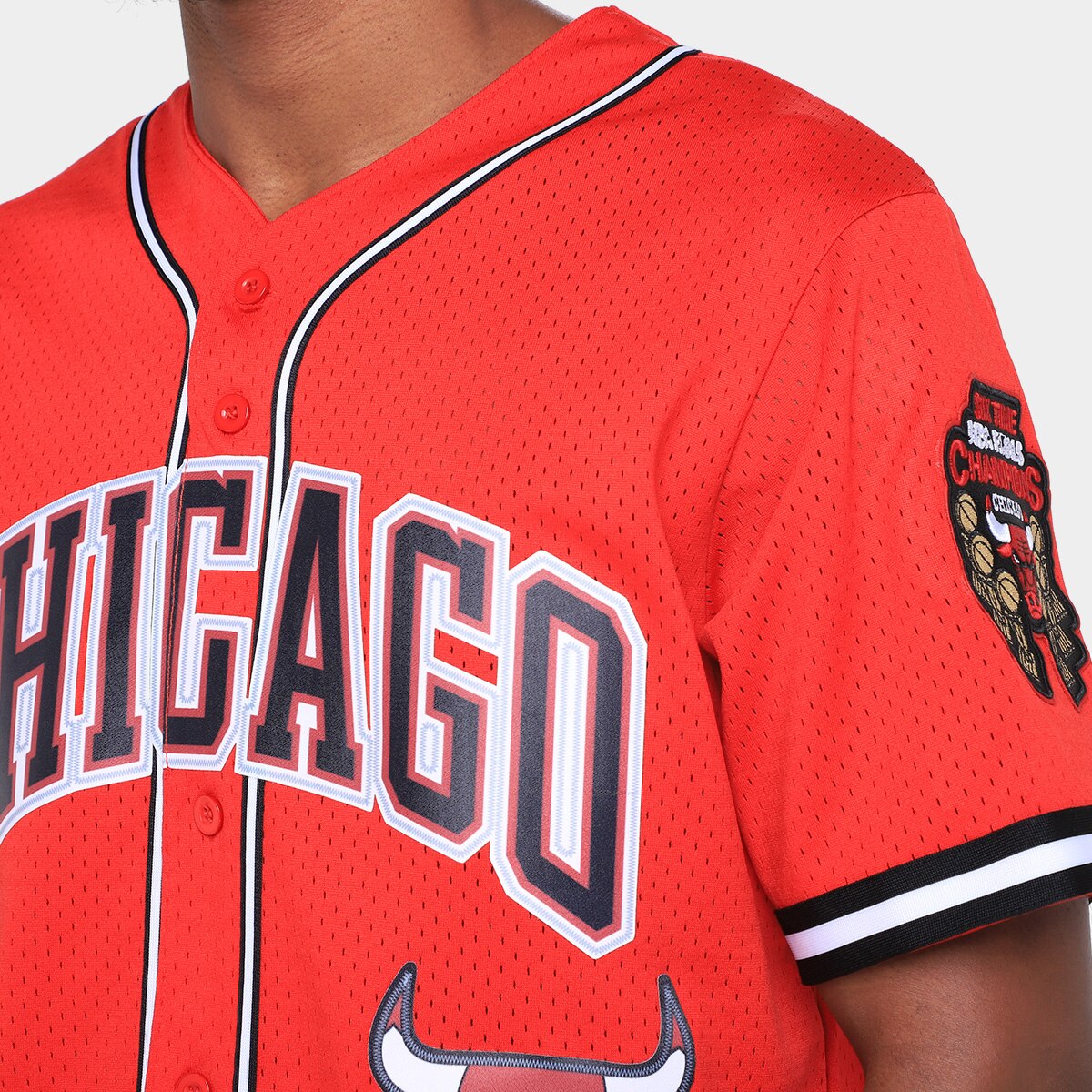 Camiseta NBA Chicago Bulls Logo Classic Pro Standard Masculina