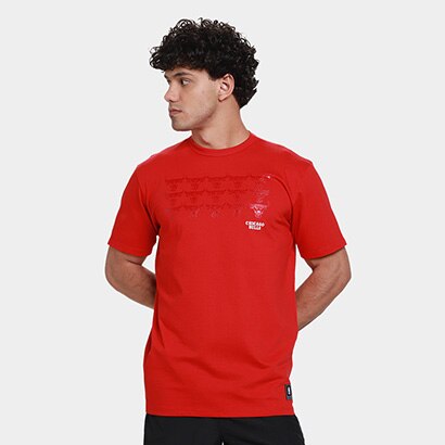 Camiseta NBA Chicago Bulls Mitchell & Ness Masculina - Vermelho