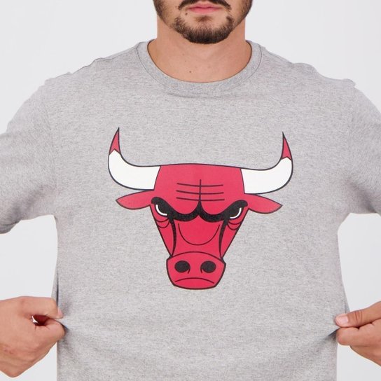Camiseta NBA Chicago Bulls Prize Cinza Mescla