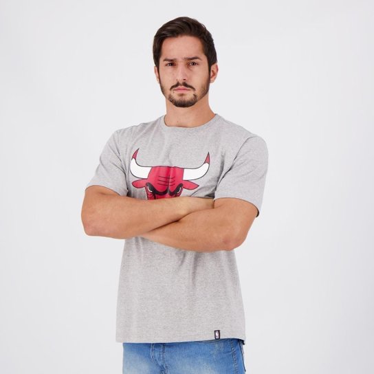 Camiseta NBA Chicago Bulls Prize Cinza Mescla