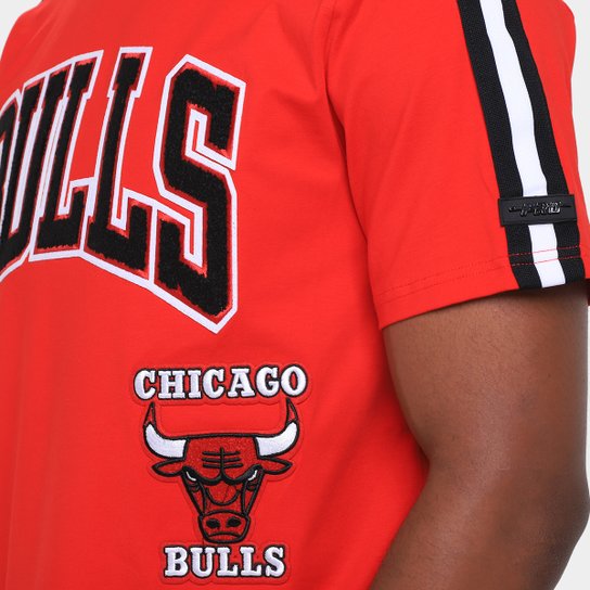 Camiseta NBA Chicago Bulls Retrô Classic SJ Striped Pro Standard Masculina