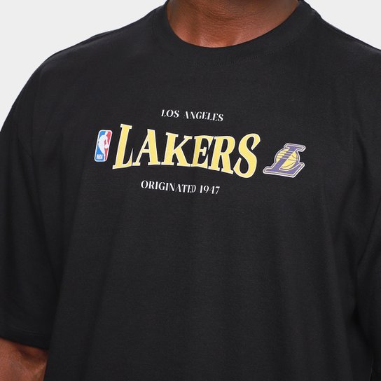 Camiseta NBA Class Lakers Mitchell & Ness Masculina