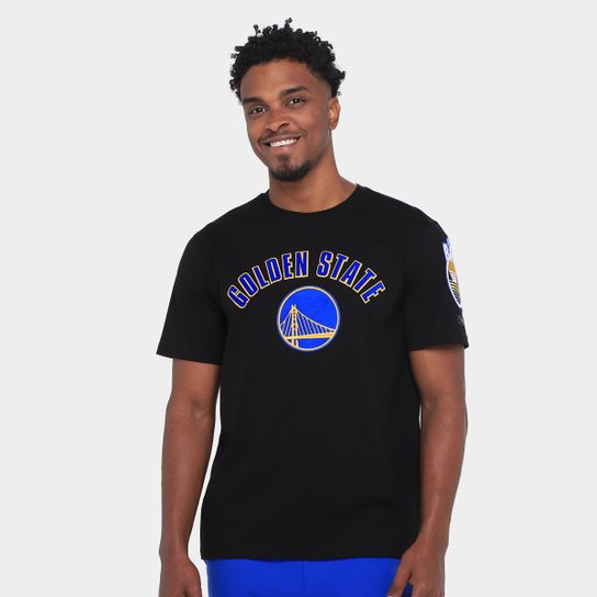 Camiseta NBA Golden State Warriors Classic Bristle SJ Pro Standard Masculina