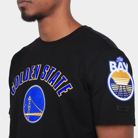 Camiseta NBA Golden State Warriors Classic Bristle SJ Pro Standard Masculina