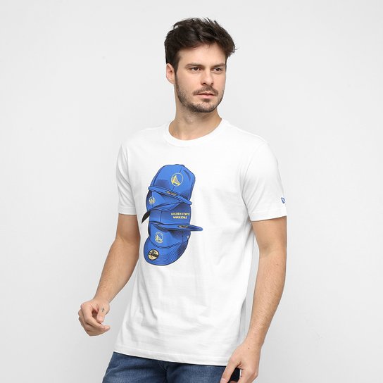 Camiseta NBA Golden State Warriors Under Dance Cap Masculina - Cinza Claro