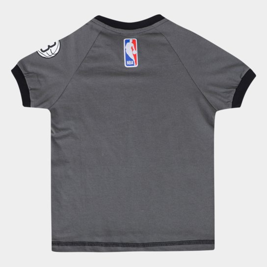 Camiseta NBA Infantil Brooklyn Nets Campus Braziline