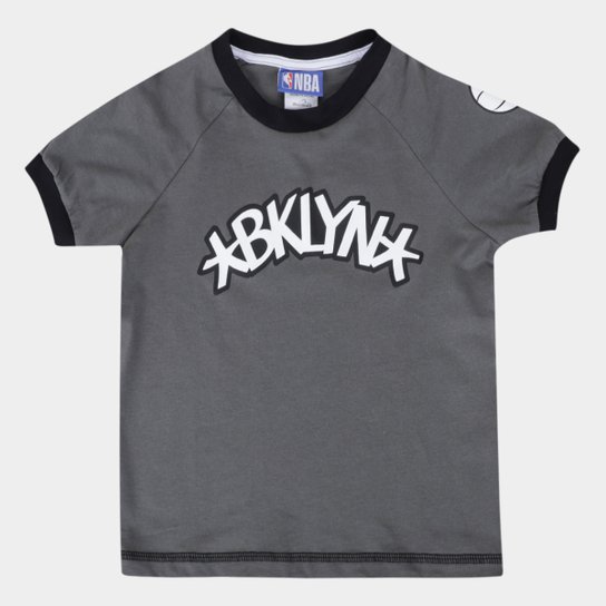 Camiseta NBA Juvenil Brooklyn Nets Campus Braziline