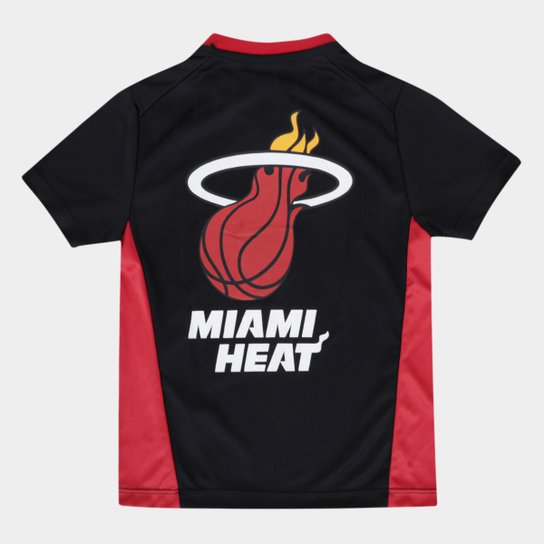 Camiseta NBA Juvenil Miami Heat Modality Braziline