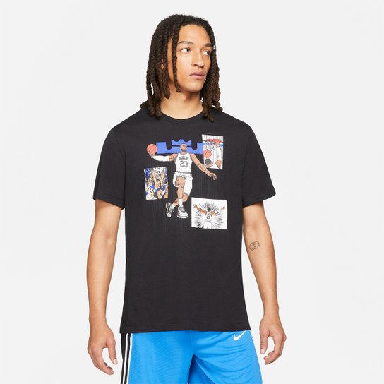 Camiseta NBA LeBron James Nike Ssnl Masculina - Preto