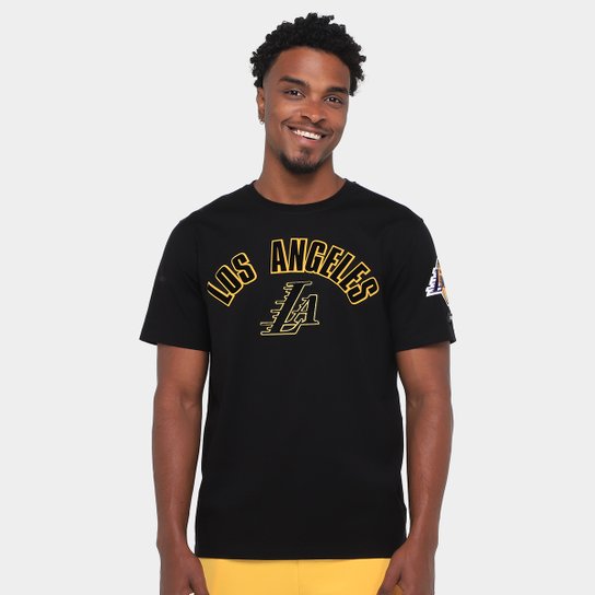 Camiseta NBA Los Angeles Lakers Classic Bristle SJ Pro Standard Masculina