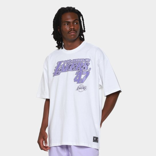 Camiseta NBA Los Angeles Lakers Mitchell & Ness Crowd Masculina